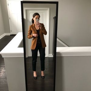 H & M camel boyfriend blazer size 4